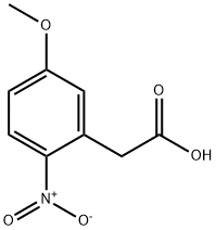 (5-メトキシ-2-ニトロフェニル)酢酸 化学構造式