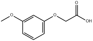 3-メトキシフェノキシ酢酸 化学構造式