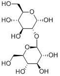 2-O-β-D-グルコピラノシル-α-D-グルコピラノース 化学構造式
