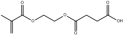 琥珀酸单[2-[(2-甲基-丙烯酰基)氧]乙基]酯,20882-04-6,结构式