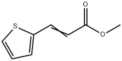 3-(2-チエニル)アクリル酸メチル 化学構造式