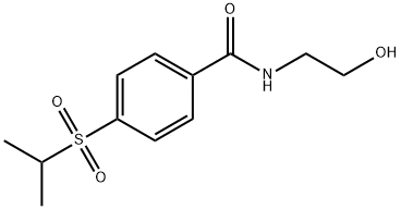 N-(2-Hydroxyethyl)-p-(isopropylsulfonyl)benzamide Struktur