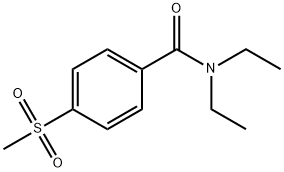 N,N-Diethyl-p-(methylsulfonyl)benzamide Struktur