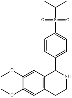 1,2,3,4-Tetrahydro-1-[4-(isopropylsulfonyl)phenyl]-6,7-dimethoxyisoquinoline Struktur