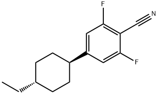 2,6-DIFLUORO-4-(TRANS-4-ETHYLCYCLOHEXYL)-BENZONITRILE Struktur