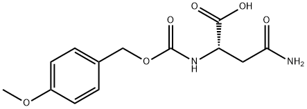 N2-[(p-Methoxybenzyl)oxycarbonyl]-L-asparagine 结构式