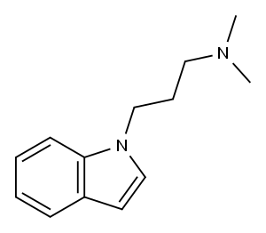 N,N-dimethyl-1H-indole-1-propylamine,20892-46-0,结构式