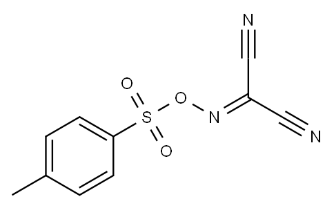 [[[(4-methylphenyl)sulphonyl]oxy]imino]malononitrile Struktur