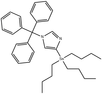 1-三苯基甲基-4-三丁基锡咪唑 结构式
