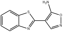 4-(ベンゾチアゾール-2-イル)-5-アミノイソオキサゾール 化学構造式
