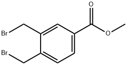 3,4-ビス(ブロモメチル)安息香酸メチル 化学構造式