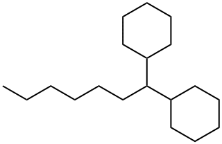 1,1-dicyclohexylheptane Structure