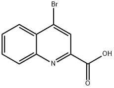 4-ブロモキノリン-2-カルボン酸 化学構造式