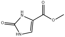 2,3-ジヒドロ-2-オキソ-1H-イミダゾール-4-カルボン酸メチル 化学構造式