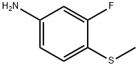 3-Fluoro-4-(methylthio)benzenamine Struktur