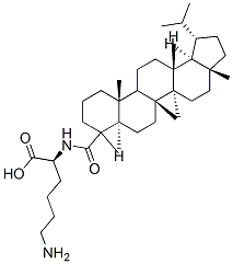 (2S)-2,6-diaminohexanoic acid: 5-(dithiolan-3-yl)pentanoic acid 结构式