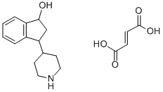1-Indanol, 3-(4-piperidyl)-, fumarate (1:1) (salt) Structure