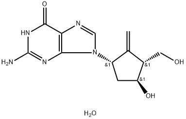 エンテカビル一水和物 化学構造式