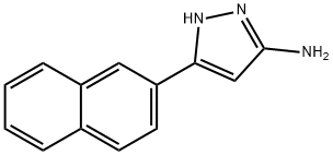 3-(萘-2-基)-1H-吡唑-5-胺, 209224-90-8, 结构式