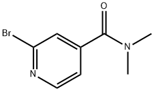 2-Bromo-N,N-dimethyl-4-pyridinecarboxamide 化学構造式