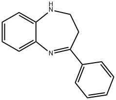 4-フェニル-2,3-ジヒドロ-1H-1,5-ベンゾジアゼピン 化学構造式