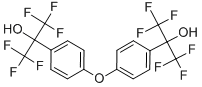 2,2′-[オキシビス(4,1-フェニレン)]ビス(1,1,1,3,3,3-ヘキサフルオロ-2-プロパノール) 化学構造式