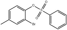 2-BROMO-4-METHYLPHENYL PHENYLSULFONATE Struktur