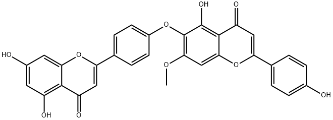 异柳杉双黄酮, 20931-58-2, 结构式