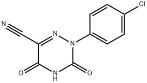 2-(4-CHLOROPHENYL)-3,5-DIOXO-2,3,4,5-TETRAHYDRO-1,2,4-TRIAZINE-6-CARBONITRILE Structure