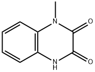 1-メチル-1,4-ジヒドロ-2,3-キノキサリンジオン 化学構造式