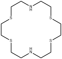 1,4,10,13-テトラチア-7,16-ジアザシクロオクタデカン 化学構造式