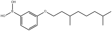 3-(3,7-二甲基辛氧基)苯硼酸,209347-66-0,结构式