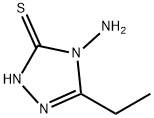 4-アミノ-5-エチル-4H-1,2,4-トリアゾール-3-チオール 化学構造式