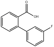 3'-FLUORO-BIPHENYL-2-CARBOXYLIC ACID 化学構造式
