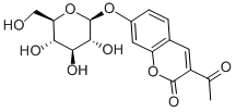 3-乙酰基伞形酮基 BETA-D-吡喃葡萄糖苷, 20943-16-2, 结构式
