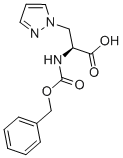 L-N-CBZ-3-PYRAZOL-1-YL-ALANINE Struktur