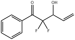 4-Penten-1-one, 2,2-difluoro-3-hydroxy-1-phenyl- (9CI) Struktur
