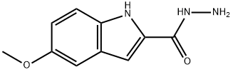 5-甲氧基-1H-吲哚-2-卡巴肼, 20948-65-6, 结构式