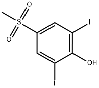 2,6-DIIODO-4-(METHYLSULFONYL)-PHENOL Structure