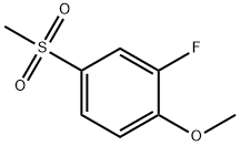 1-甲氧基-2-氟-4-甲砜基苯 结构式