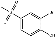 2-BROMO-4-(METHYLSULFONYL)PHENOL Structure