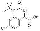 N-BOC-2-(4''-CHLOROPHENYL)-DL-GLYCINE Structure