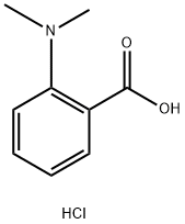 2-(二甲基氨基)苯甲酸盐酸盐, 209533-97-1, 结构式
