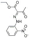 Butanoic acid, 2-[2-(2-nitrophenyl)hydrazinylidene]-3-oxo-, ethyl ester Structure