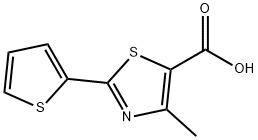 4-Methyl-2-(2-thienyl)-1,3-thiazole-5-carboxylic acid Struktur