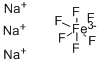 SODIUM HEXAFLUOROFERRATE Structure