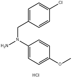 N-(4-CHLOROBENZYL)-N-(4-METHOXYPHENYL)HYDRAZINE HYDROCHLORIDE 结构式