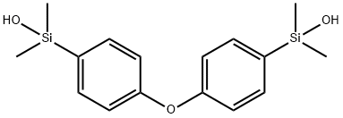 4,4′-オキシビス[ヒドロキシジメチルシリルベンゼン] 化学構造式