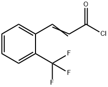 3-(2-TRIFLUOROMETHYL-PHENYL)-ACRYLOYL CHLORIDE 化学構造式