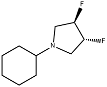 (3R,4R)-1-CYCLOHEXYL-3,4-DIFLUOROPYRROLIDINE|